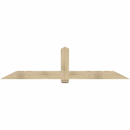 Ekena Millwork Eugene Rough Sawn Timber Gable Bracket, Douglas Fir, 96"W x 24"H x 2"D x 6"F, 6/12 Pitch GBW096X24X0206EUG00RDF